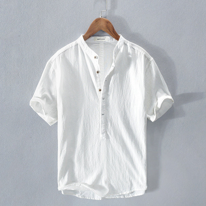 Ethan | Casual Comfort Short Sleeve Linen Shirt