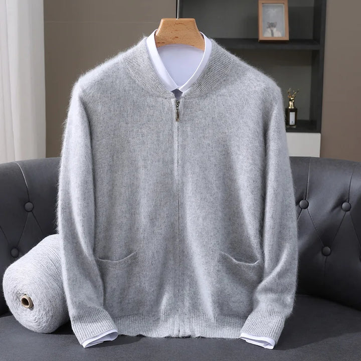 Ryan™ | Thick Mink Wool Cardigan