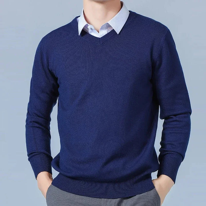 Finn™ | V-Neck Cashmere Jumper