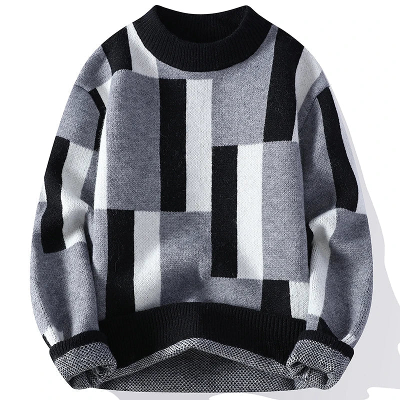 JV™ Sleek Plaid Mock Neck