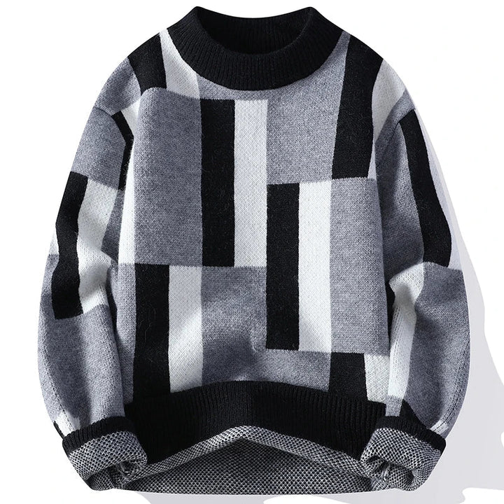JV™ Sleek Plaid Mock Neck