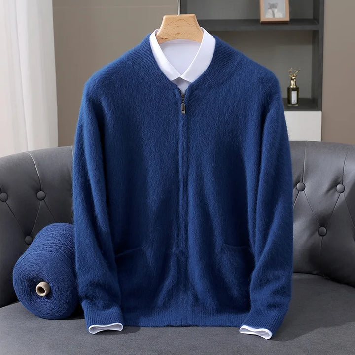 Ryan™ | Thick Mink Wool Cardigan
