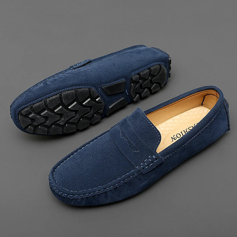 Suede Boat Loafers