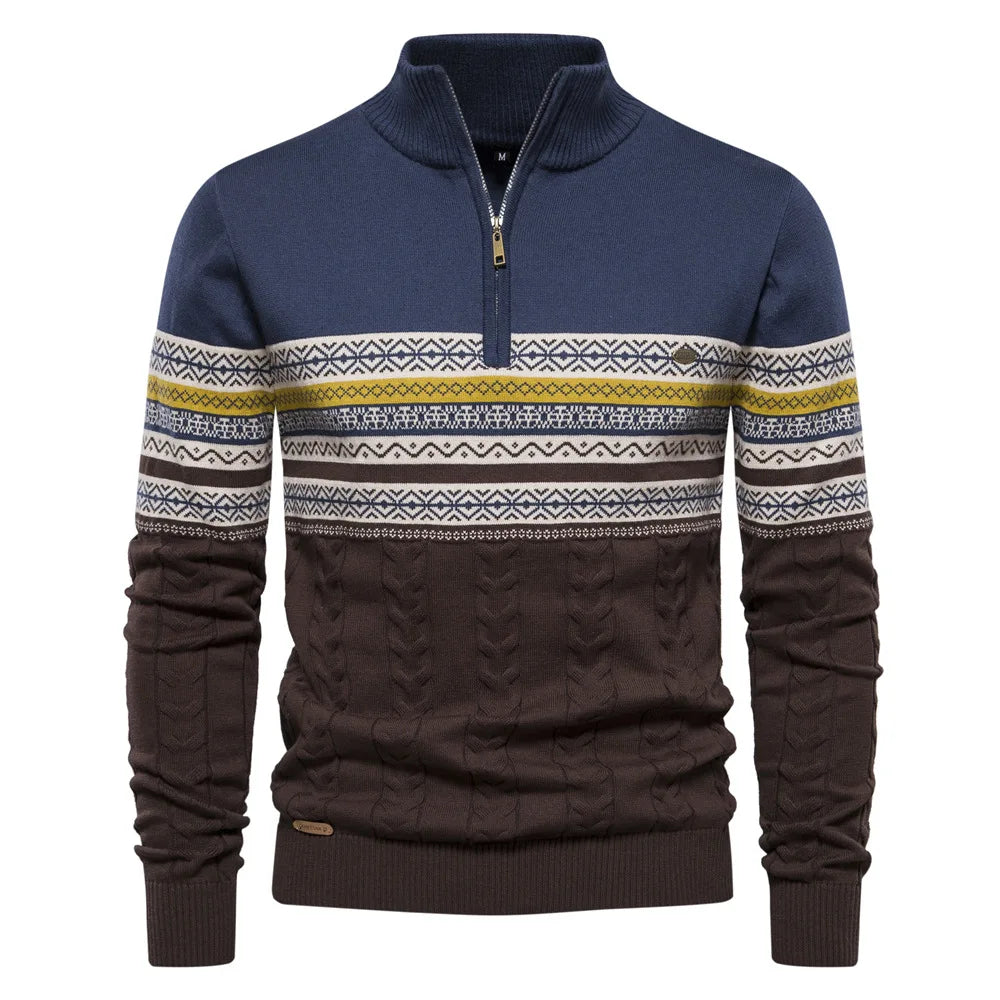 Jasper™ | Fair Isle half zip pullover