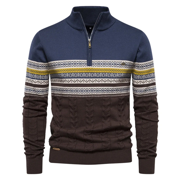 Jasper™ | Fair Isle half zip pullover