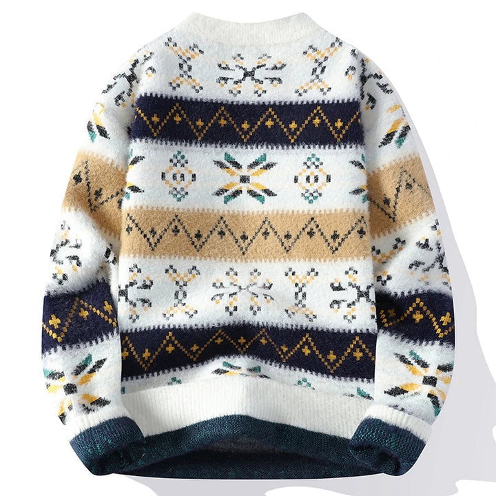 Strath™ Vintage Printed Cashmere Sweater