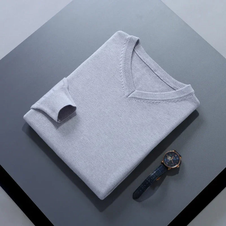Finn™ | V-Neck Cashmere Jumper
