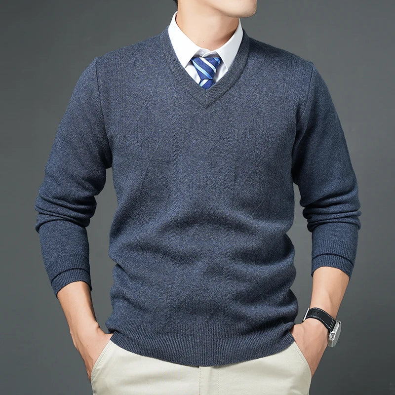 Leo™ | V-Neck Wool Sweater