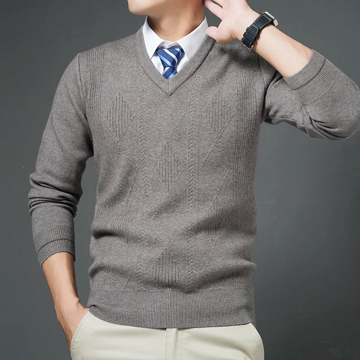 Leo™ | V-Neck Wool Sweater