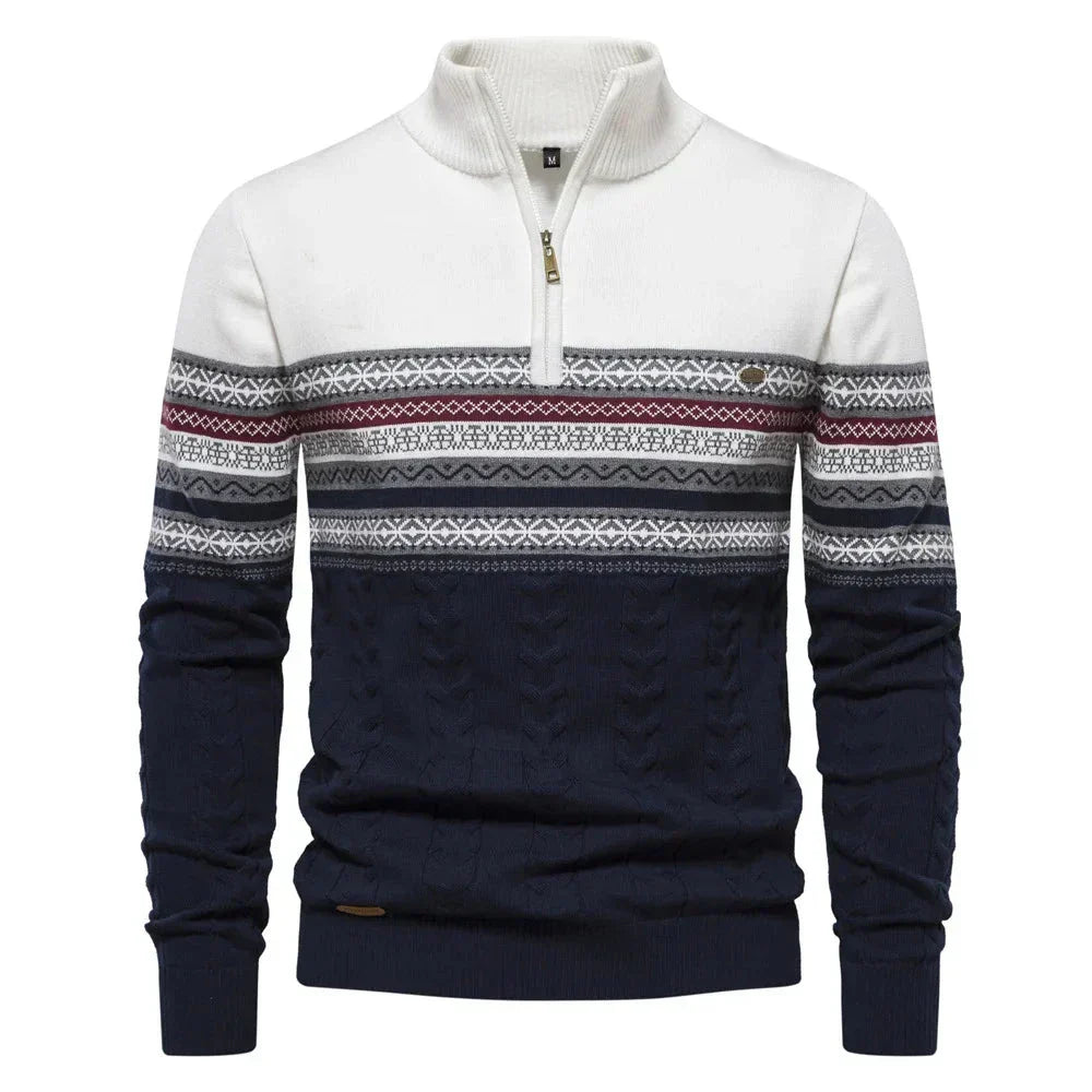 Jasper™ | Fair Isle half zip pullover