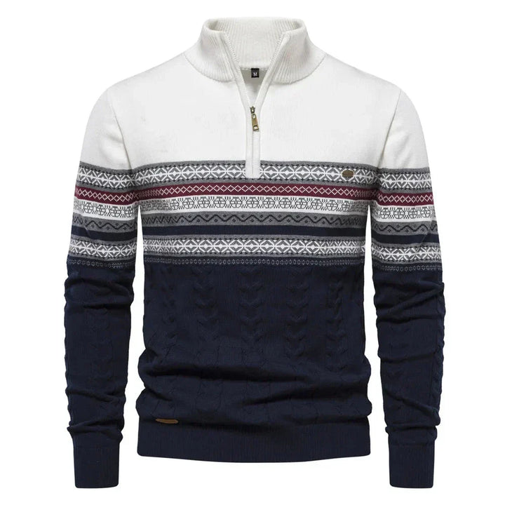 Jasper™ | Fair Isle half zip pullover