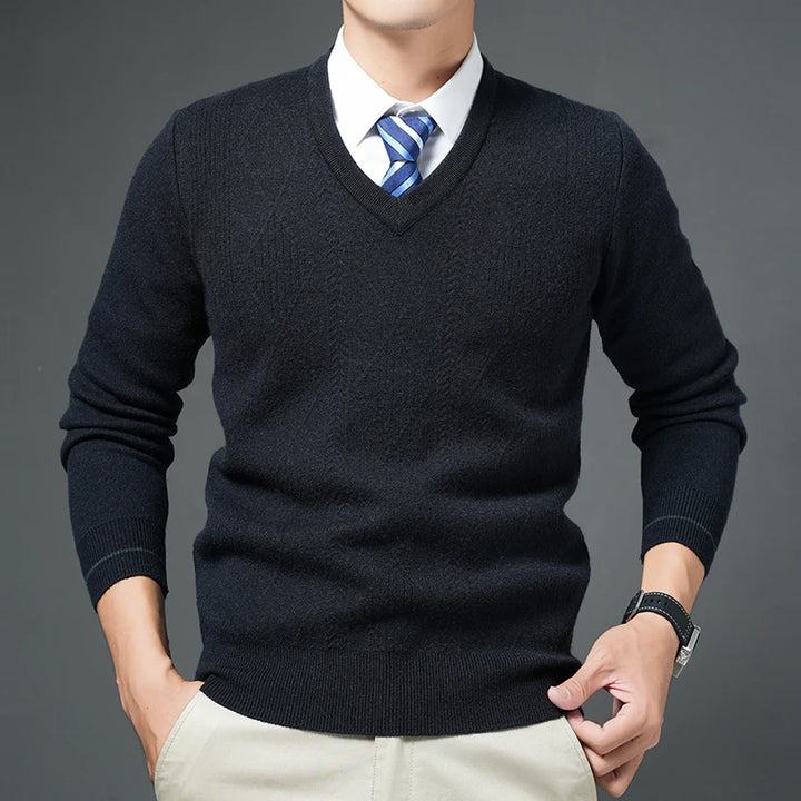 Leo™ | V-Neck Wool Sweater
