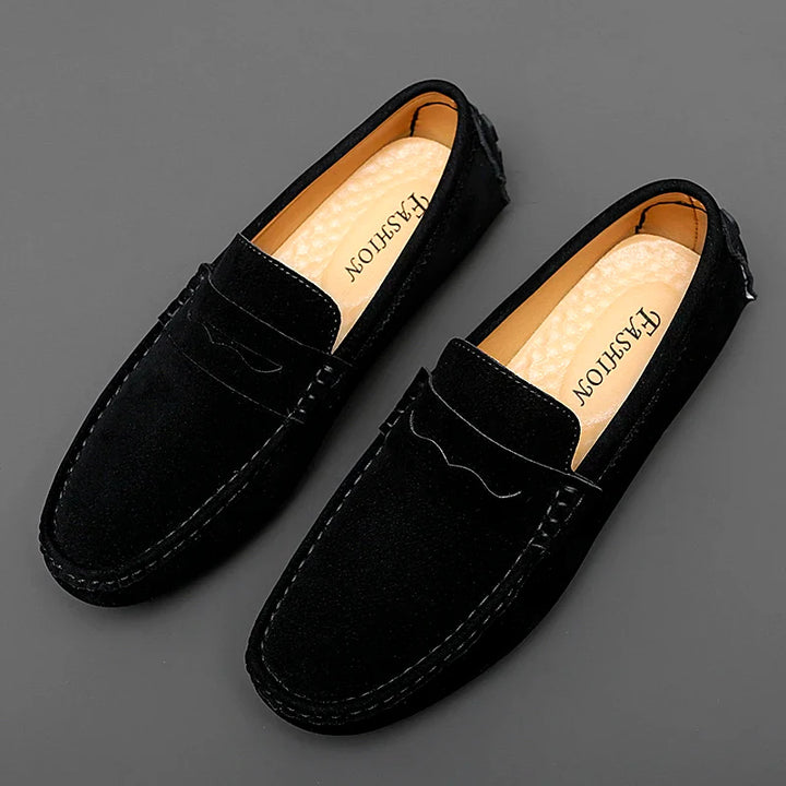 Suede Boat Loafers