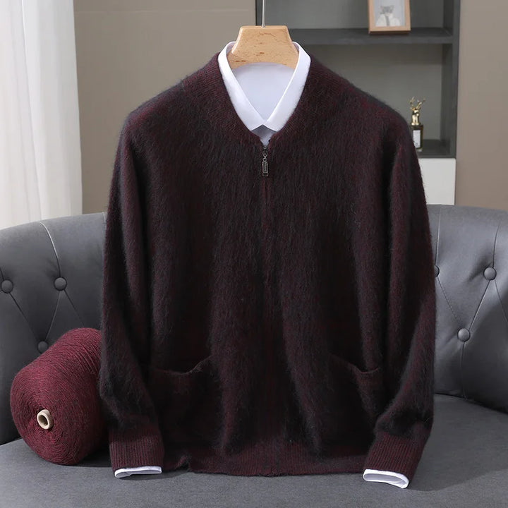 Ryan™ | Thick Mink Wool Cardigan