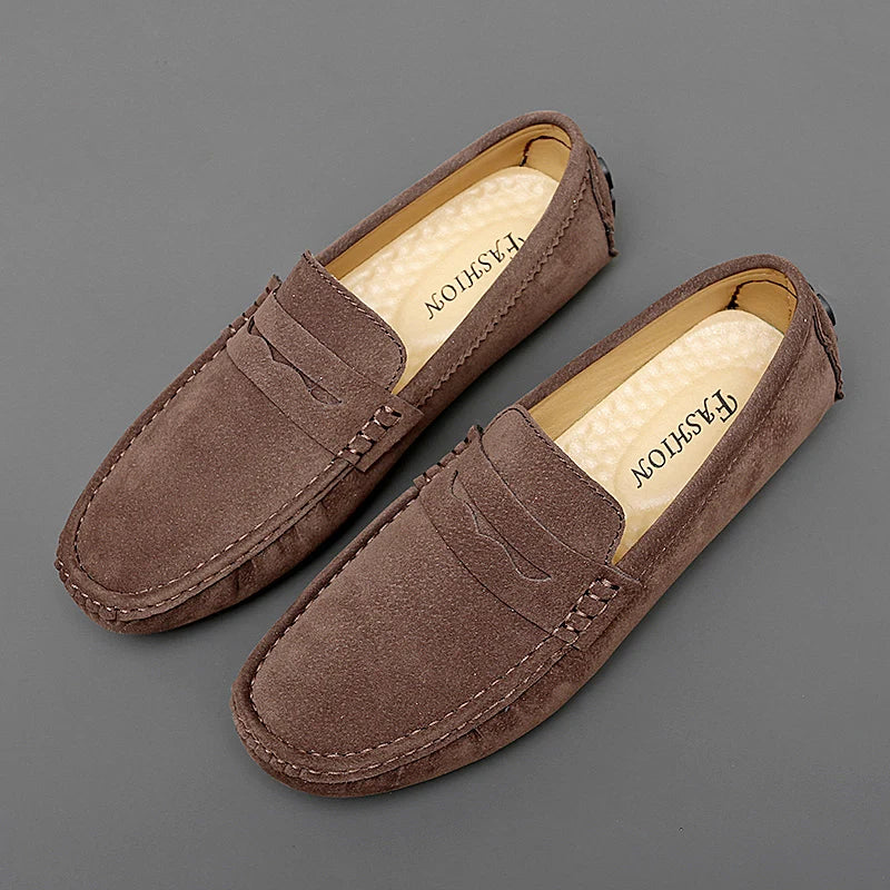 Suede Boat Loafers