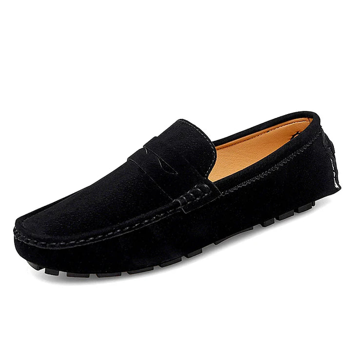 Suede Boat Loafers