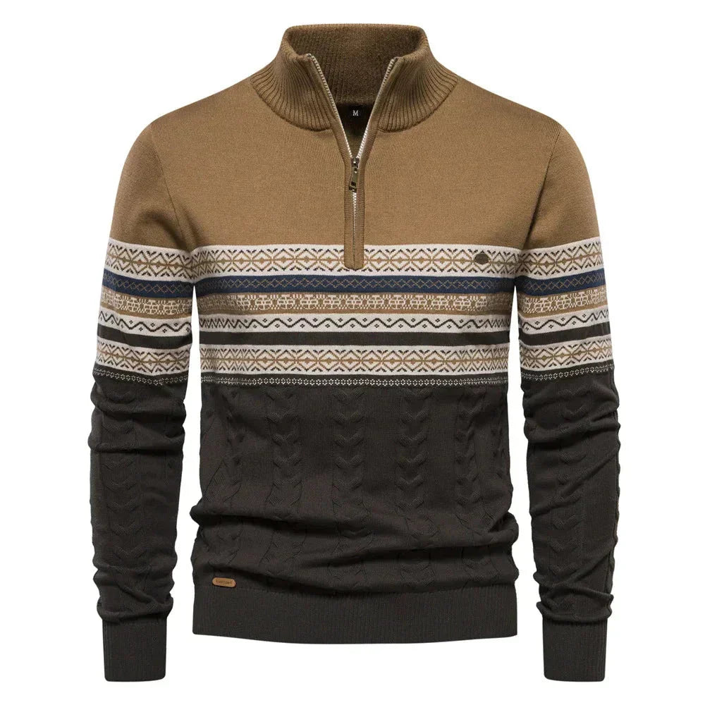 Jasper™ | Fair Isle half zip pullover