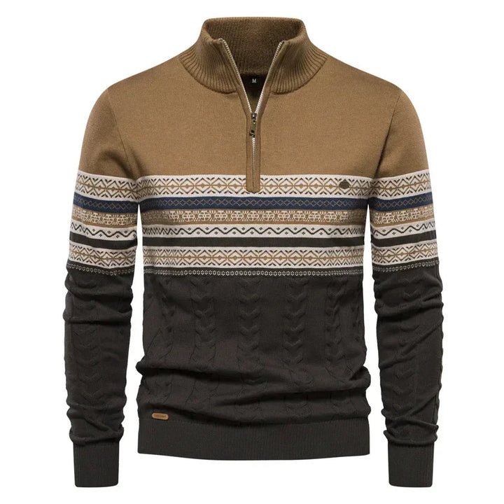Jasper™ | Fair Isle half zip pullover