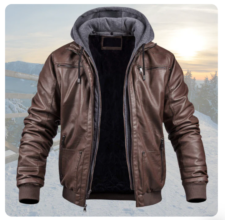 Dave | Comfortable Leather Winter Jacket | Last Day 80% Off!