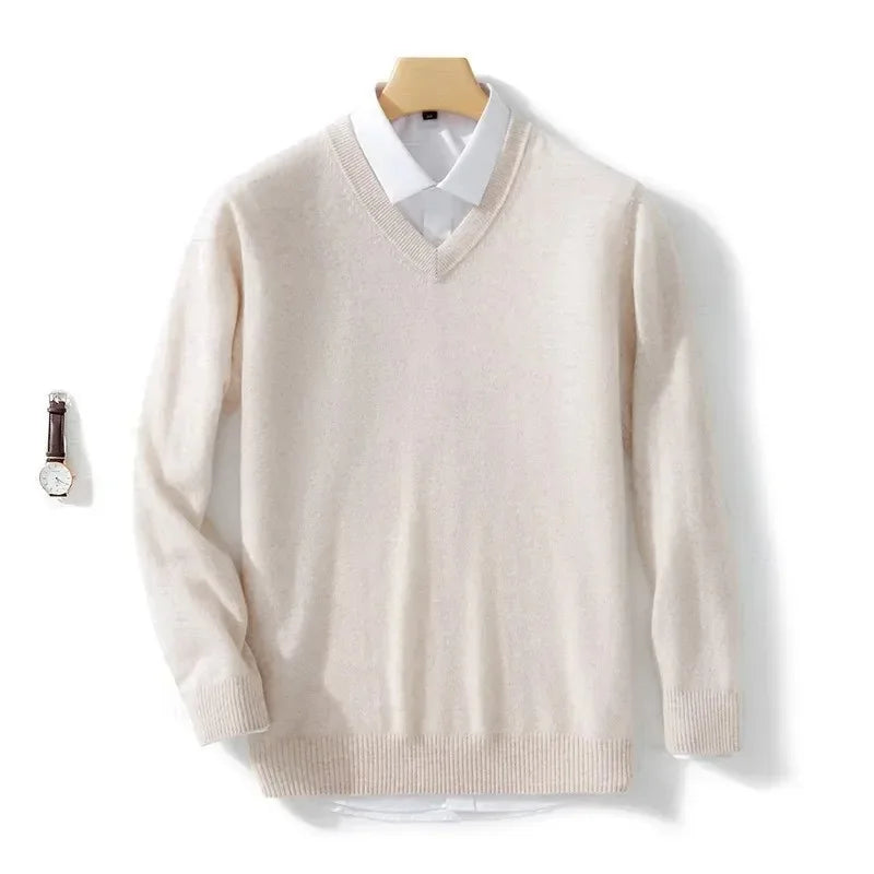 Finn™ | V-Neck Cashmere Jumper