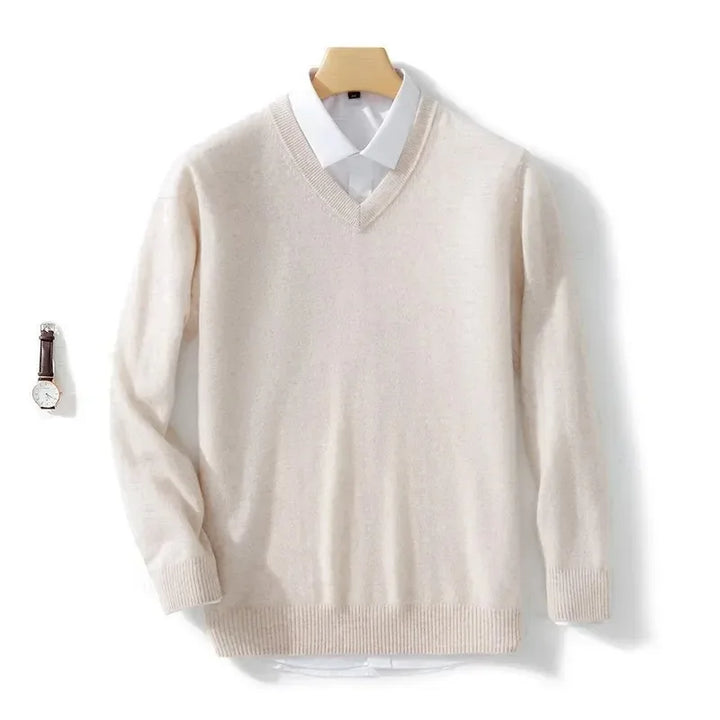 Finn™ | V-Neck Cashmere Jumper