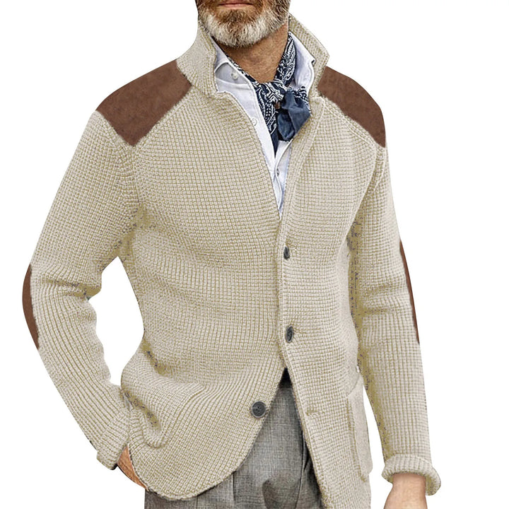 Todd™ | Collared Knit Open Cardigan