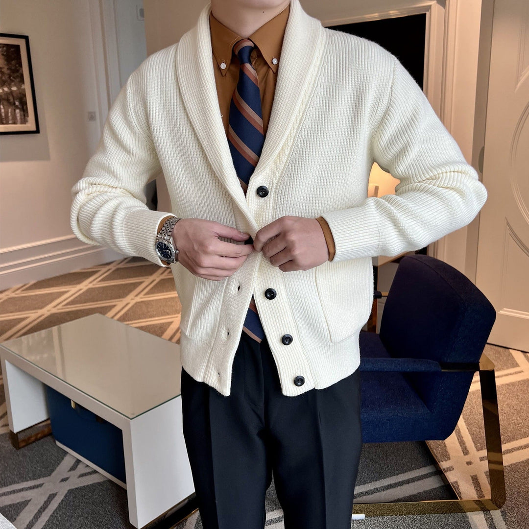 MV Old Money Knitted V-Neck Cardigan