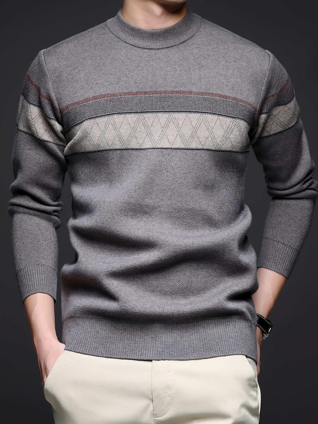 Derrick™ | Soft Knit Striped Pullover