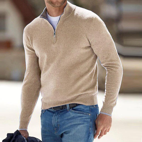 SAMEER - cashmere zipper sweater