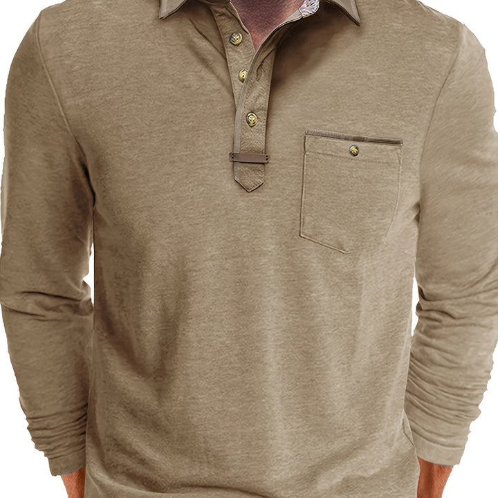 Blake™ | Color-Block Long Sleeve Polo