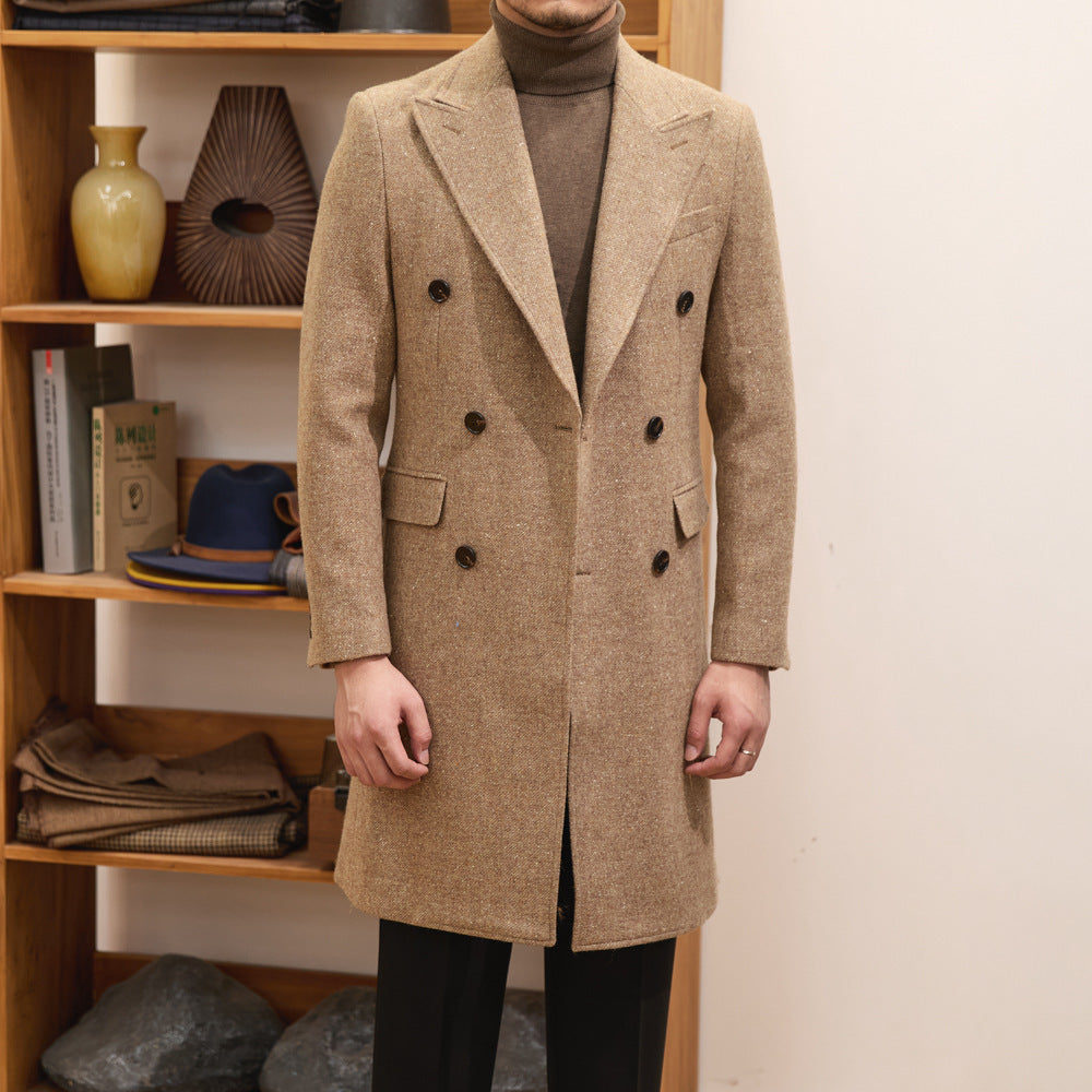 MV Italian Warm Double-Breasted Wool Coat