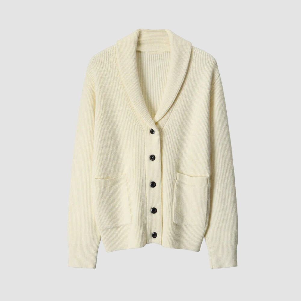 MV Old Money Knitted V-Neck Cardigan